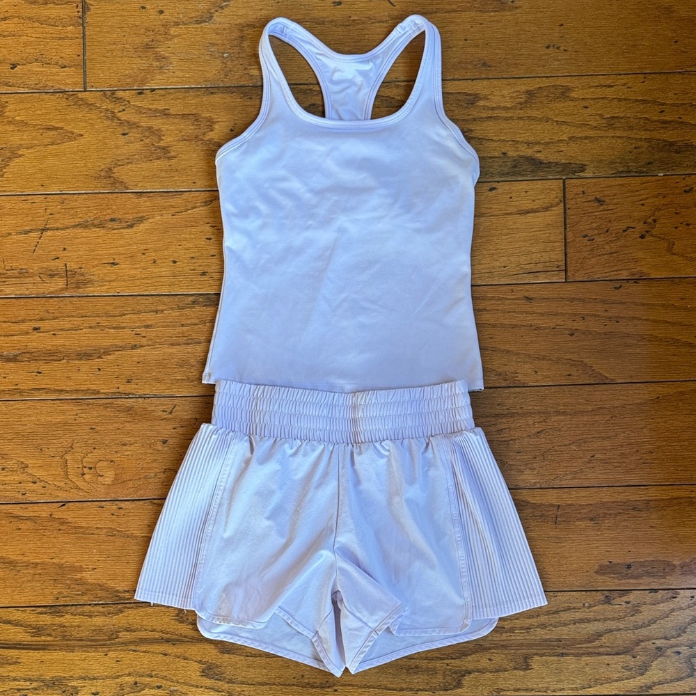 All in Motion Kids Lavender Matching Athletic Set